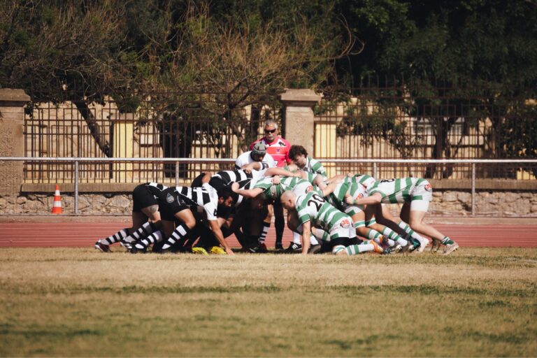 "Rugby isn't just a game, it's a symphony of strength, strategy, and solidarity, where every player's heartbeat becomes the rhythm of victory."